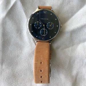 Skagen SKW2310 Anita Chronograph Beige Leather